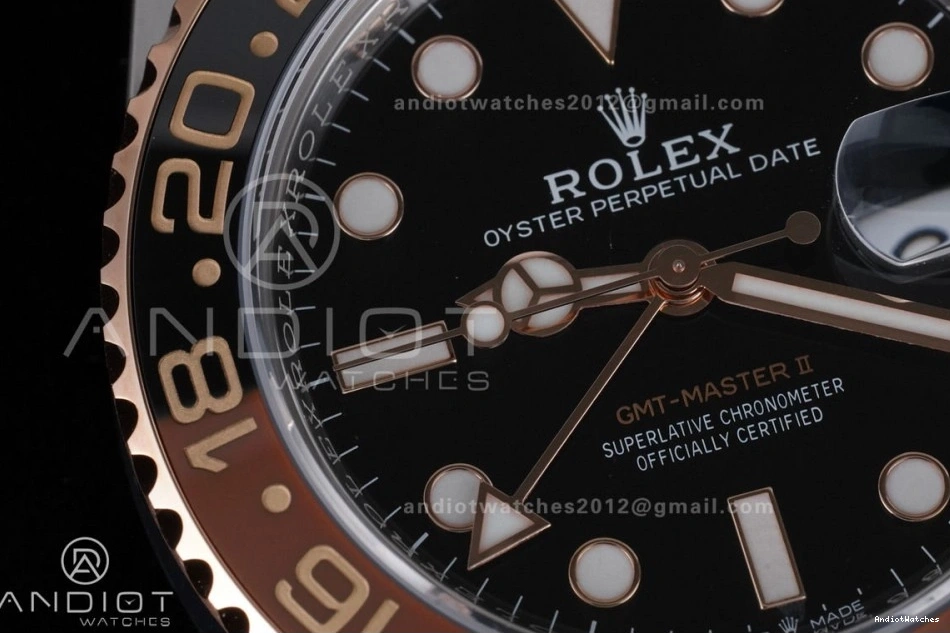 Bracelet on ARF FastDry 1:1 GMT RG SS Edition V SH3285 II Master 904L Best New SS CHNR 855 126711 0803
